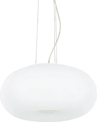 Zdjęcie produktu dla Biała lampa wisząca ULISSE z 3 żarówkami, średnica 42 cm