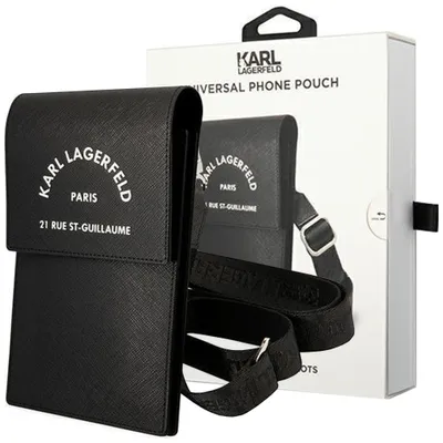Produktbild von Karl Lagerfeld KLWBSARSGK Universal-Telefontasche (RSG-Prägung / schwarz)