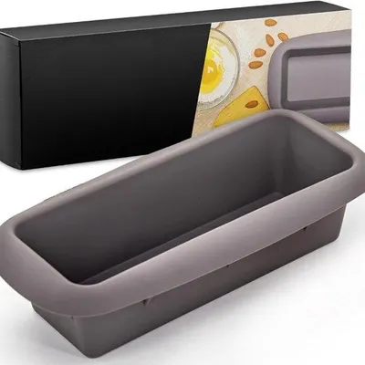 Produktbild von Famanu Silikonbackform rechteckig für Brot und Kuchen - flexibel, antihaftbeschichtet