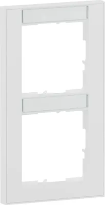 Immagine prodotto di Legrand SEANO+ Cornice doppia, verticale, con campo di scrittura, bianco ultra, 1 pz.