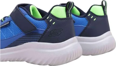 Image de Skechers Sneakers 406341L-NVBL in Navy & Blue Synthetic/ Textile/ Lime Trim color size 35
