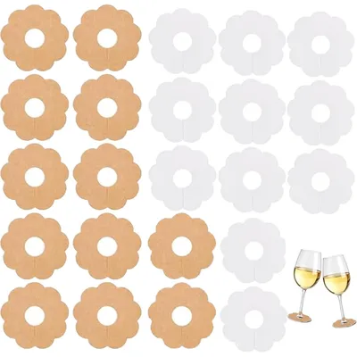 Produktbild von 150 Stück Papier-Trinketiketten für Weingläser
