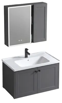 Obrázok produktu pre Rea Súprava Kúpeľňového Nábytku S Umývadlom Monti 60cm Grey