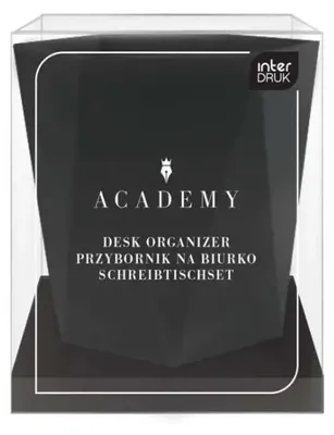 Zdjęcie produktu dla Przybornik na biurko Academy Czarny - INTERDRUK