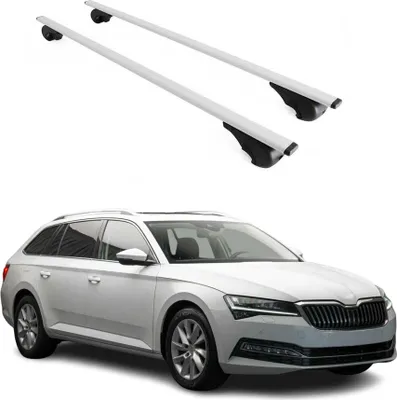 Obrázek produktu pro Příčné střešní nosiče pro Škoda Superb 2015–2024 kombi, stříbrné