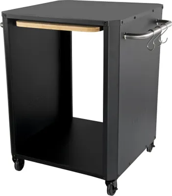 Image de Table extensible pour four à pizza d'extérieur noir