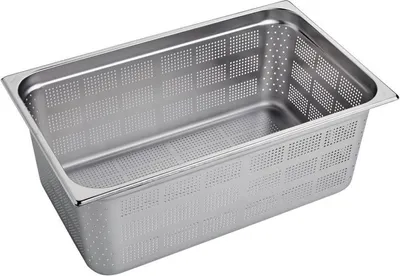 Zdjęcie produktu dla Pojemnik GN Gastro M ze stali nierdzewnej 200 mm GN1/1 perforowany
