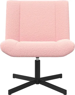 Produktbild von vidaXL Drehstuhl Rosa 63 x 75 x 76 cm Schafsleder