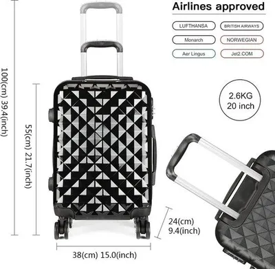 Produktbild von Famanu Trolley Koffer Set, Handgepäck - Kinderkoffer Trolley