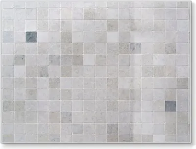 Produktbild von DEQORI Schneidebrett Glas 40x30 cm 'Fliesenwand aus Keramik' Schneideplatte groß