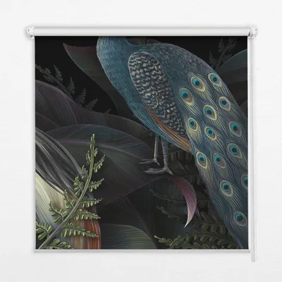 Produktbild von Seitenzug-Rollo Fensterrollo Jalousie - Thermo-Rollo Verdunkelungsrollo - 100x140 cm - Grüne Flecken