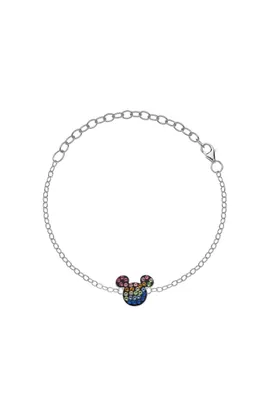Produktbild von Disney BS00025SRML-55.CS Armband Damen Mädchen Mickey Mouse Sterling-Silber 17 cm