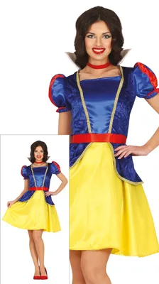 Obrázok produktu pre Maerchenkoenigin kostým fantasy modrá červená žltá princezná karnevalová elegancia karnevalová téma očarujúca oslava snový dizajn očarujúci vzhľad, veľkosť: 42 - 44 (L) farba: modrá