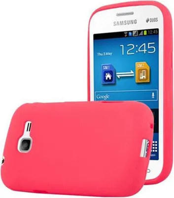 Produktbild von Cadorabo Schutzhülle für Samsung Galaxy TREND LITE Hülle in Rot Handyhülle TPU Etui Cover Case