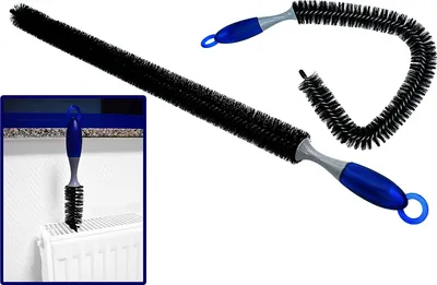 Produktbild von Heizkörperbürste Reinigungsbürste Radiatorenbürste Heizkörper Radiator Bürste Kunststoff Stabil Flexibel Mit Griff  Zur Entfernung von Staub & Schmutz