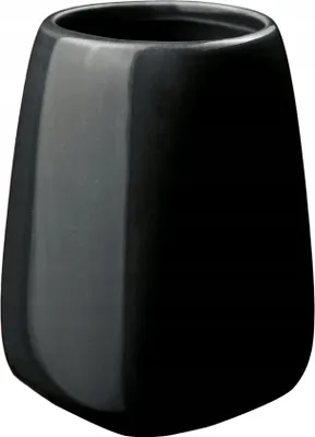 Produktbild von KADAX Zahnputzbecher "Ivo", Becher aus Keramik, Schwarz, Badezimmerbecher, Zahnpastabecher