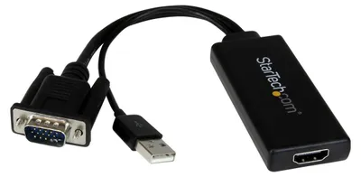 Image de StarTech.com VGA2HDU câble vidéo et adaptateur Noir