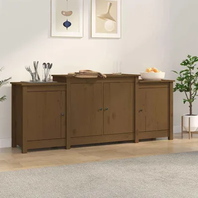 Immagine prodotto di vidaXL Credenza marrone miele 164x37x68 cm in legno di pino massiccio