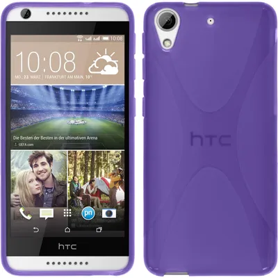 Produktbild von PhoneNatic Case kompatibel mit HTC Desire 626 - lila Silikon Hülle X-Style Cover