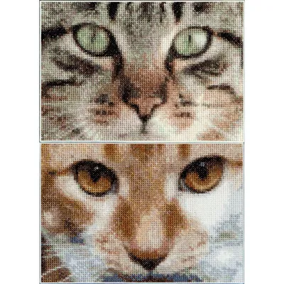 Obrázek produktu pro Sada křížkového stehu Thea Governor "Cats Tess + Simba Aida", počítaná
