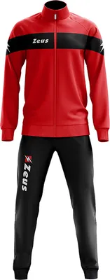 Produktbild von 2XL|Zeus Tuta Apollo Herren Trainingsanzug Rot Schwarz