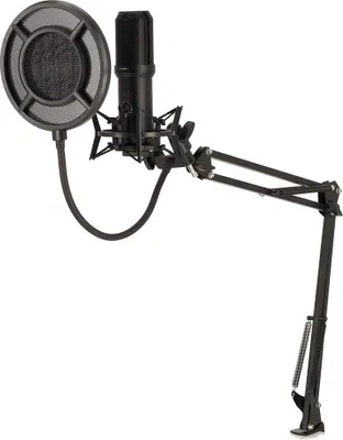 Produktbild von Nedis Streaming- und Gaming-Mikrofon - Vorrichtung: Desktop / Notebook - USB Type-A - Ein-/Ausschalter - POP Filter