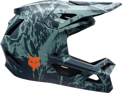 Zdjęcie produktu dla FOX RAMPAGE IMAGE PRINT Kask zjazdowy XL w kolorze niebieskim