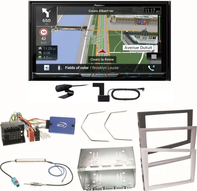 Produktbild von Pioneer AVIC-Z930DAB Navigation Einbauset für Opel Vectra C Meriva Vivaro Combo