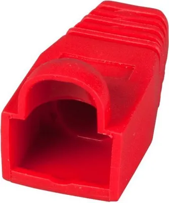 Image de EFB Knickschutztülle RJ45 rot, mit Rastnasenschutz, 100 Stk