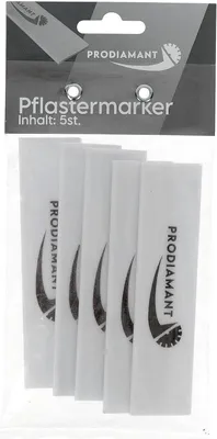 Produktbild von PRODIAMANT Pflastermarker 5 Stück 12cm x 3cm - unzerbrechliche Kreide zum
