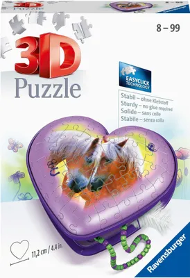 Immagine prodotto di Ravensburger 11171 Puzzle Scatola del cuore - Cavalli 3D 54 pezzi 11171