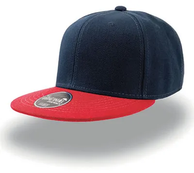 Image de Atlantis | Snap Back Cap / Casquette / Bonnet / Chapeau - Couleur : Navy/Red - Taille : One Size