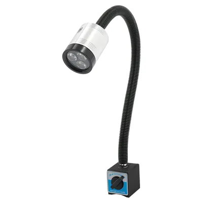 Obrázek produktu pro 6W soustružnická lampa Strojní lampa LED Pracovní lampa na husím krku (čtvercová magnetická základna)