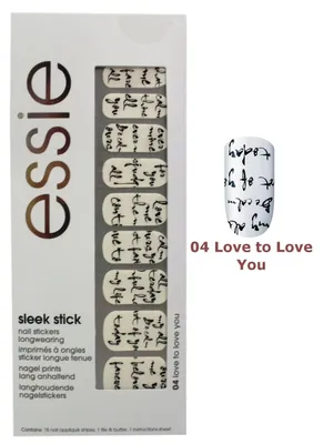 Zdjęcie produktu dla Essie, Sleek Stick, Nail Stickers, 04, Love To Love You