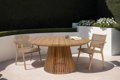 Produktbild von Gartentisch aus Teakholz natur - 120x120x75 cm - Cindo