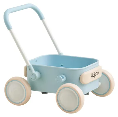 2-in-1 Loopwagen für Babys, blau, für drinnen & draußen, 7M-4J