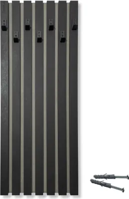Produktbild von Modularer Holzkleiderbügel - Lamellen 98cm Schwarz