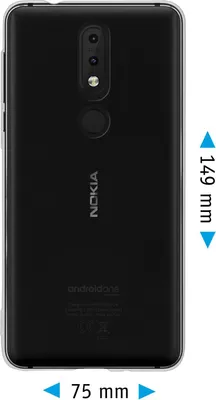 Produktbild von PhoneNatic Case kompatibel mit  Nokia 7.1 - türkis Silikon Hülle transparent Cover