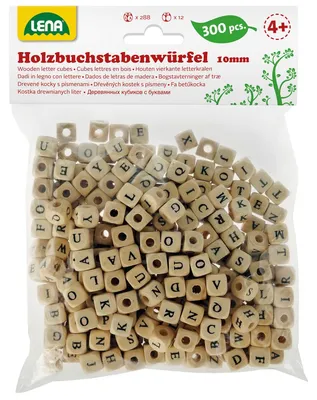 Obrázek produktu pro Lena Wooden ABC cubes, 4 rok/roky, Dřevo, Dřevo