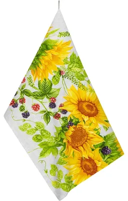 Zdjęcie produktu dla Ściereczka kuchenna 1 szt. - 50x70 cm - żółta, zielona, szara