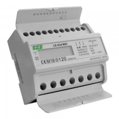 Image de compteur électrique triphasé MID Compteur triphasé LE-03d F&F 2365