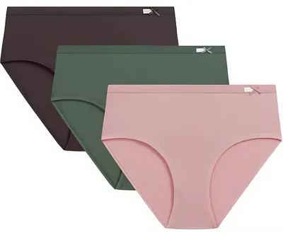 Immagine prodotto di Slip Damen Classic, confezione da 3, colori: rosa, marrone, verde, taglia XXL