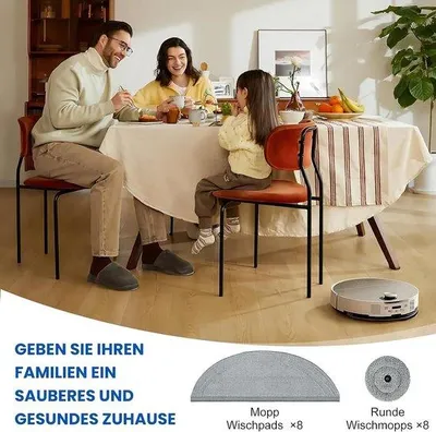 Image de Tampons de nettoyage en microfibre réutilisables - Lavables - Serpillière à vis - Pièces de rechange - 16 pièces