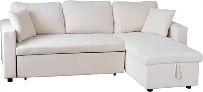 Produktbild von Eck-Couch-Sofa CLARK 3-Sitzer in Cord beige