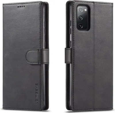 Produktbild von Samsung Galaxy S20 FE Hülle - LC.IMEEKE Luxus Klapphülle - Schwarz