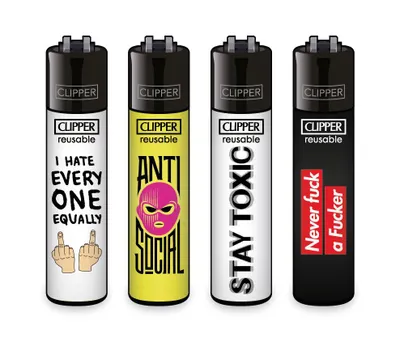 Produktbild von Clipper Feuerzeug 4er Set FFX Statements #1