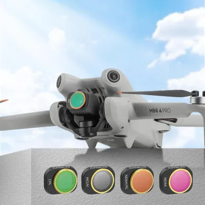 Produktbild von 50CAL Drohnenkamera-ND-Filterset für DJI Mini 4 Pro – ND8/ND16/ND32/ND64