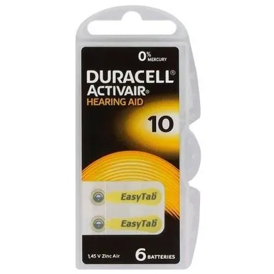 Obrázok produktu pre 6 batérií DURACELL ACTIVAIR 10