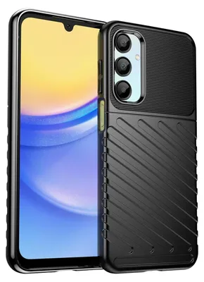 Produktbild von Conie Schutzhülle für Samsung Galaxy A36 5G Tasche Silikon Case Muster Cover Bumper TPU Hülle in Schwarz