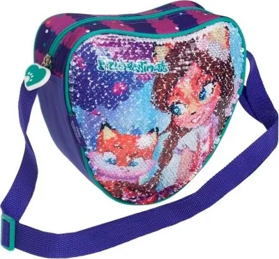 Produktbild von Enchantimals Schultertasche mit Pailletten für Mädchen, glitzernde Umhängetasche, Starpak